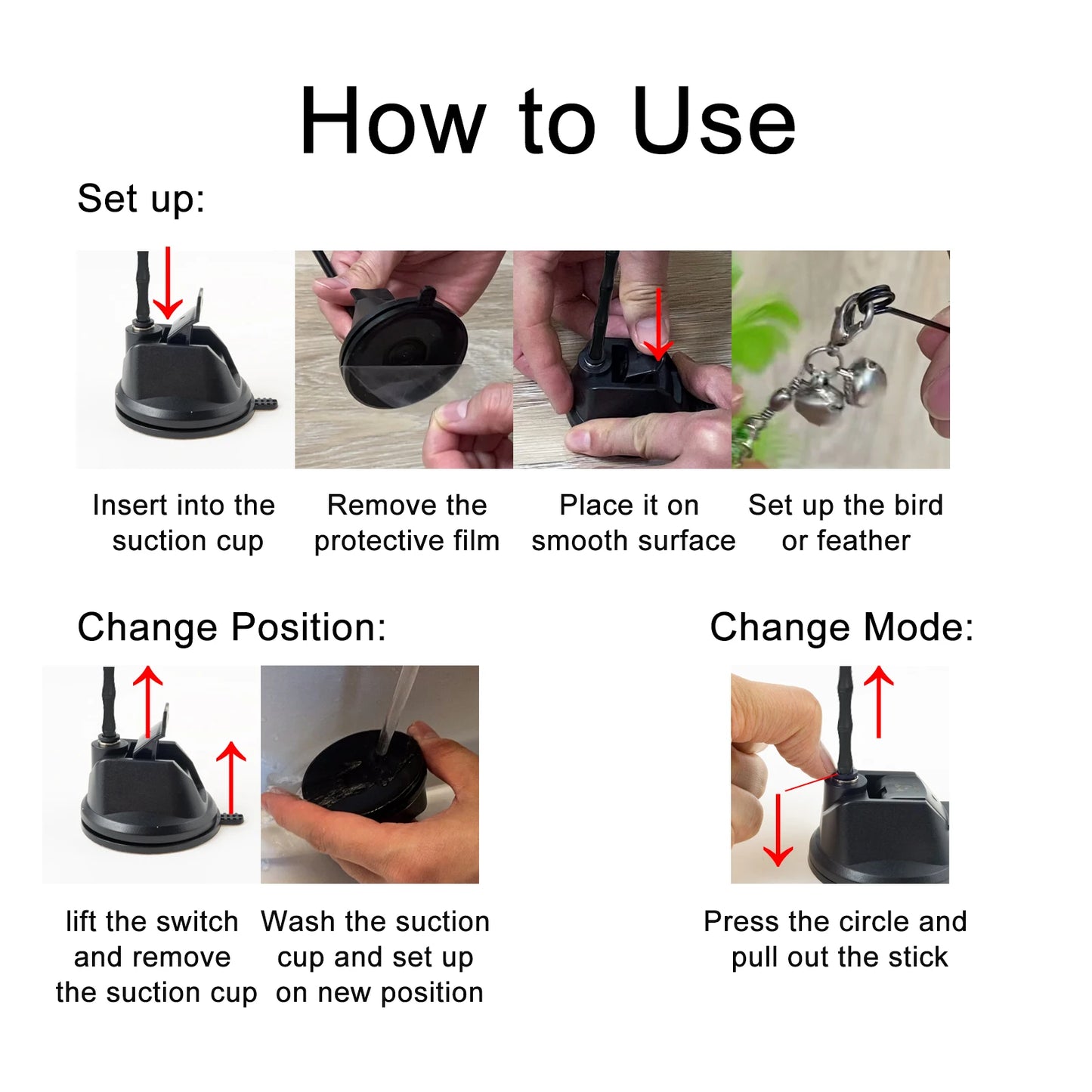 Haleva™ Hands-Free Cat Wand Toy