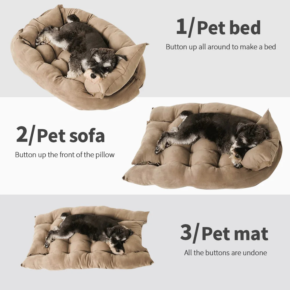 Haleva™ SnuggleHaven 3-in-1 Pet Bed
