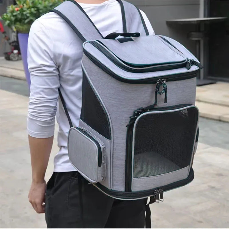 Haleva™ Breathable Pet Cat Carrier Backpack – Travel in Comfort & Style