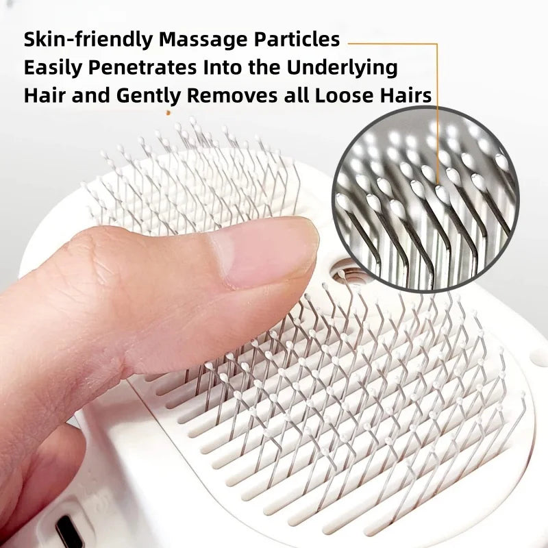 Haleva™ PurrGlow 2.0, 3-in-1 Steam Grooming Brush