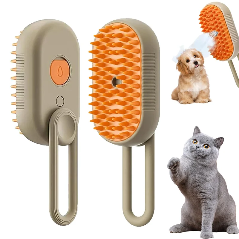 Haleva™ PurrGlow 2.0, 3-in-1 Steam Grooming Brush
