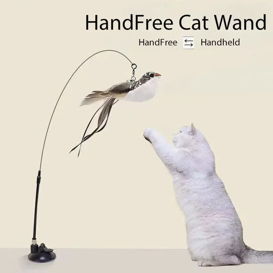 Haleva™ Hands-Free Cat Wand Toy