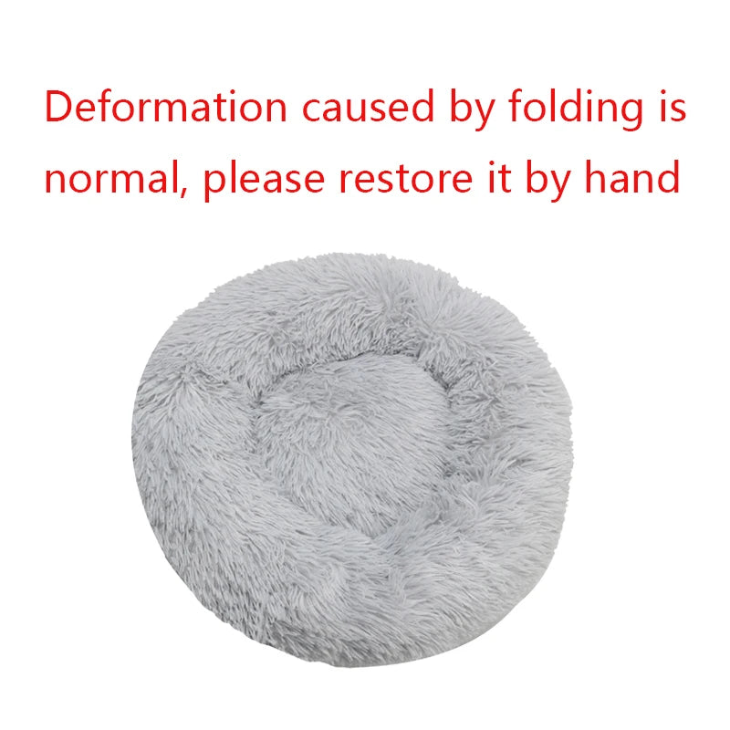 Haleva™ Plush Nest Bed – Winter-Ready Comfort for Cats & Dogs