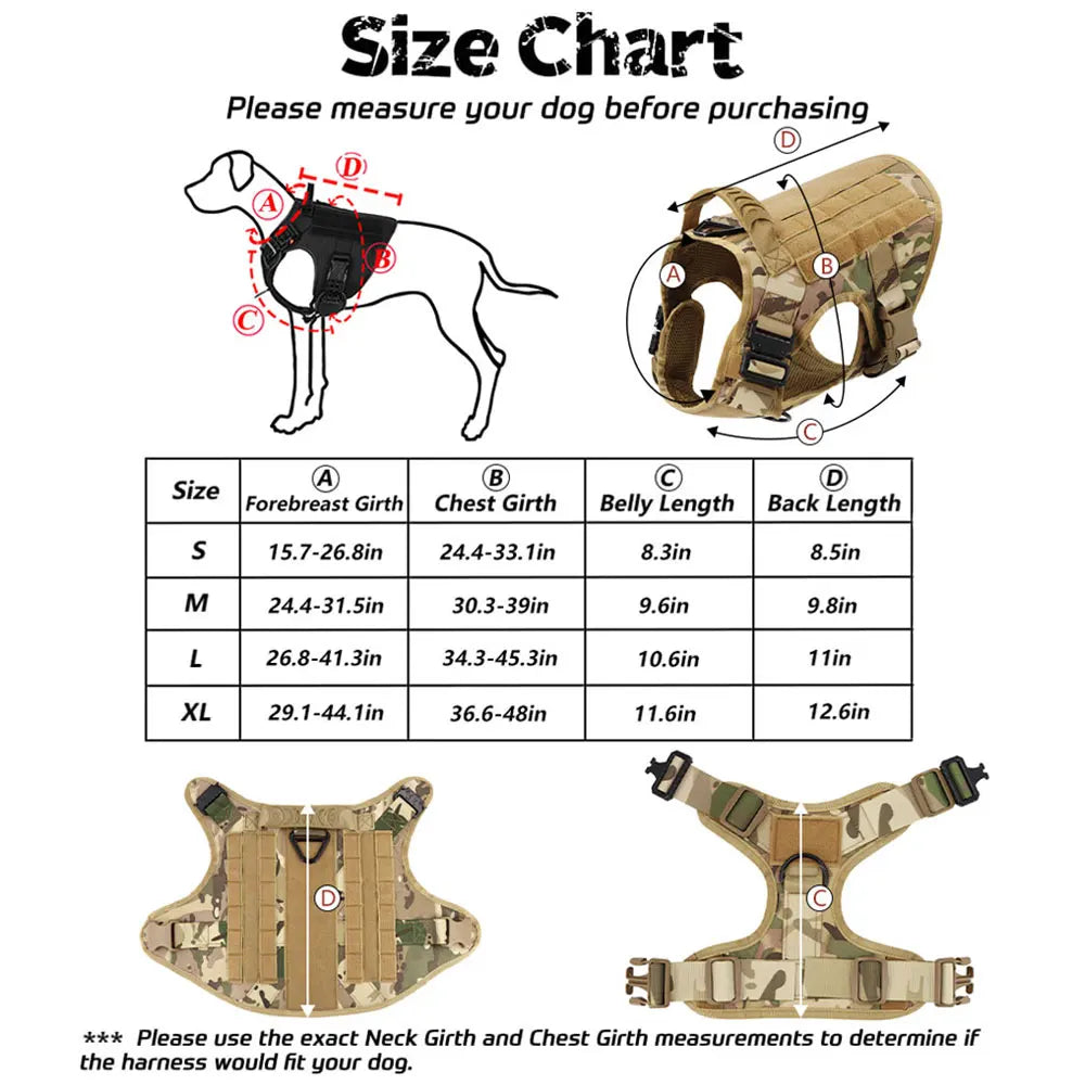 Haleva™ Tactical Harness & Leash Set – Built for Dogs, Engineered for Control