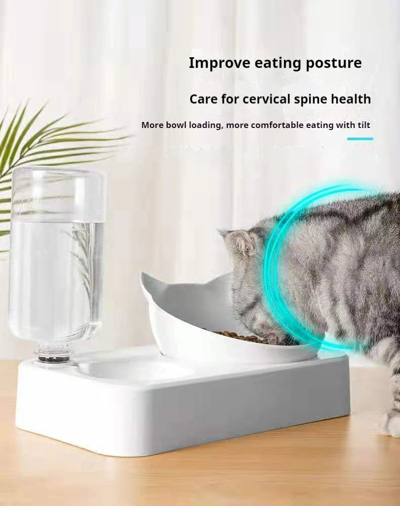 Haleva™ Elevate Duo – 15° Raised Feeder with Auto-Water System