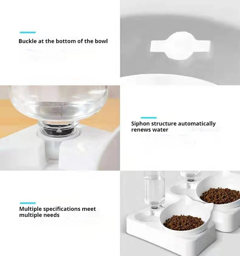 Haleva™ Elevate Duo – 15° Raised Feeder with Auto-Water System