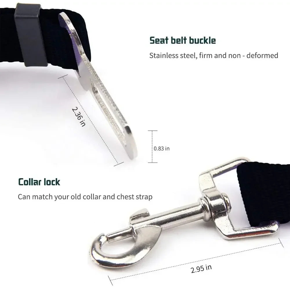Haleva™ SafeRide Pro Adjustable Pet Seatbelt