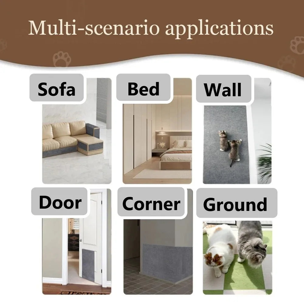 Haleva™ ClawGuard Pro – Self-Adhesive Cat Scratch Mat