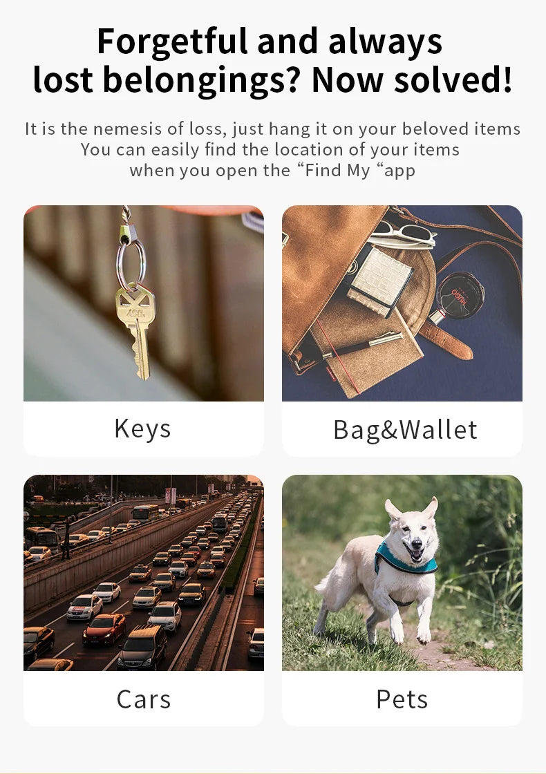 Haleva™ SmartTag Mini – Seamless Apple GPS Tracking