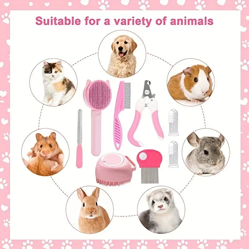 Haleva™ PurrCare 8-in-1 Grooming Kit