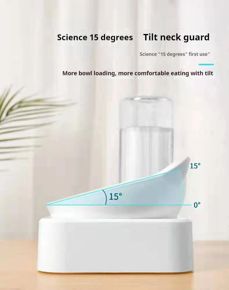 Haleva™ Elevate Duo – 15° Raised Feeder with Auto-Water System