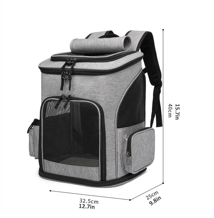 Haleva™ Breathable Pet Cat Carrier Backpack – Travel in Comfort & Style