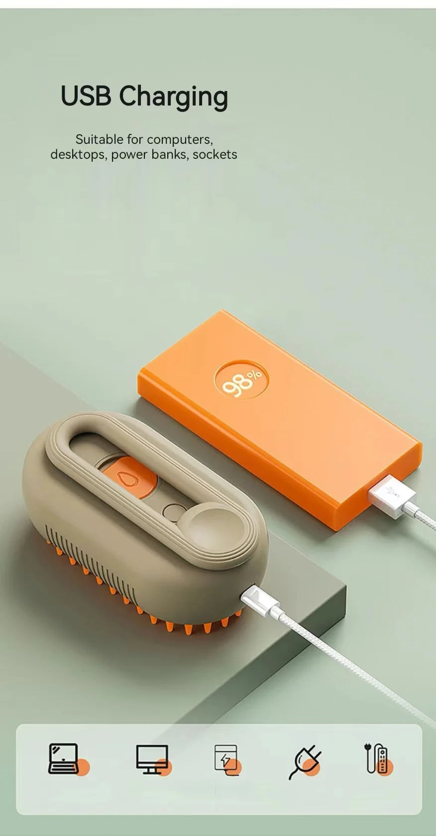 Haleva ProGroom™ 3-in-1 Electric Brush "Vet-Approved Deshedding & Massage for Cats & Dogs"