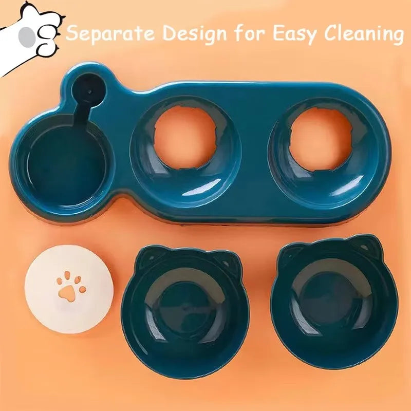 Haleva™ PurrfectDine Triple Bowl Set
