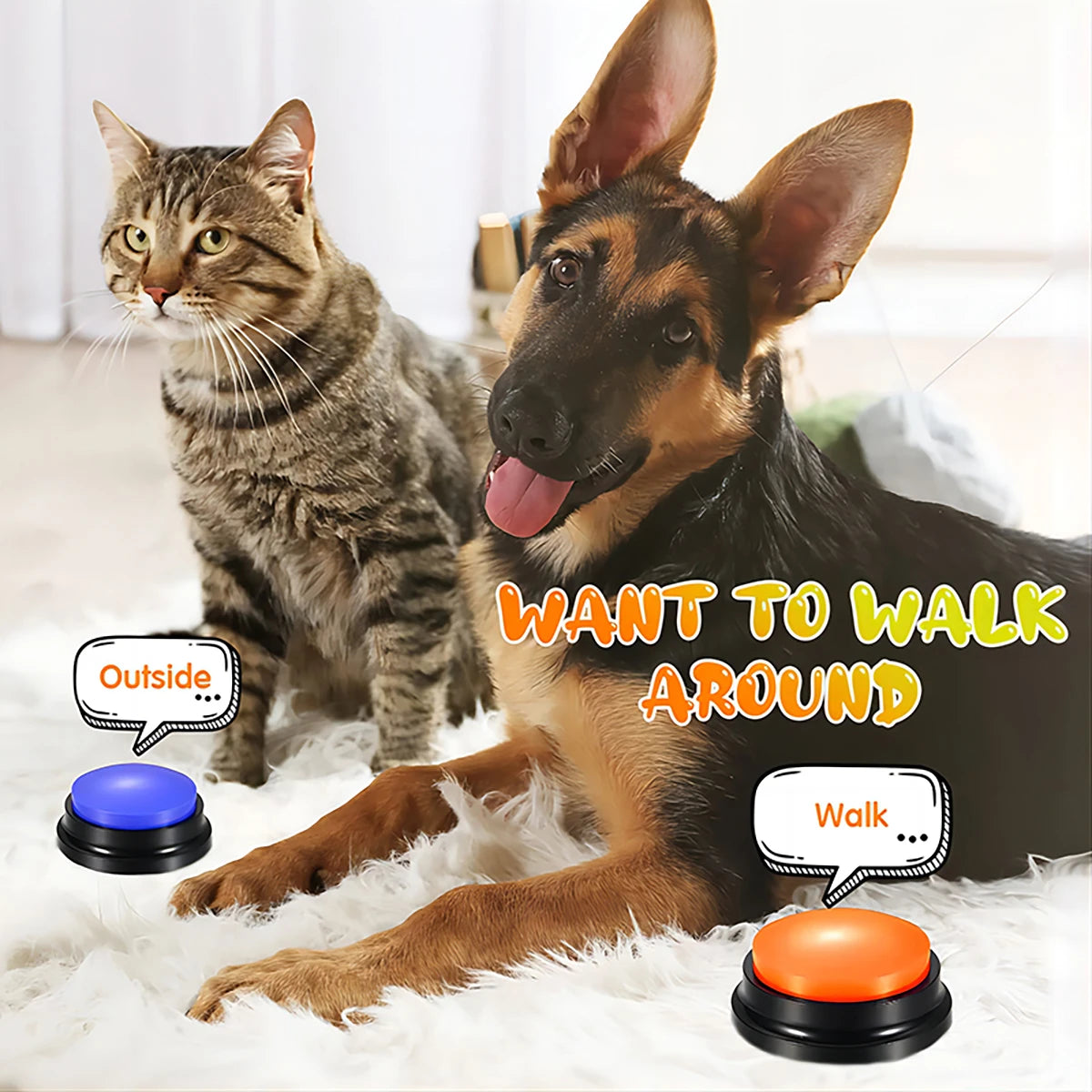 Haleva™ TalkPaws Interactive Training Buttons