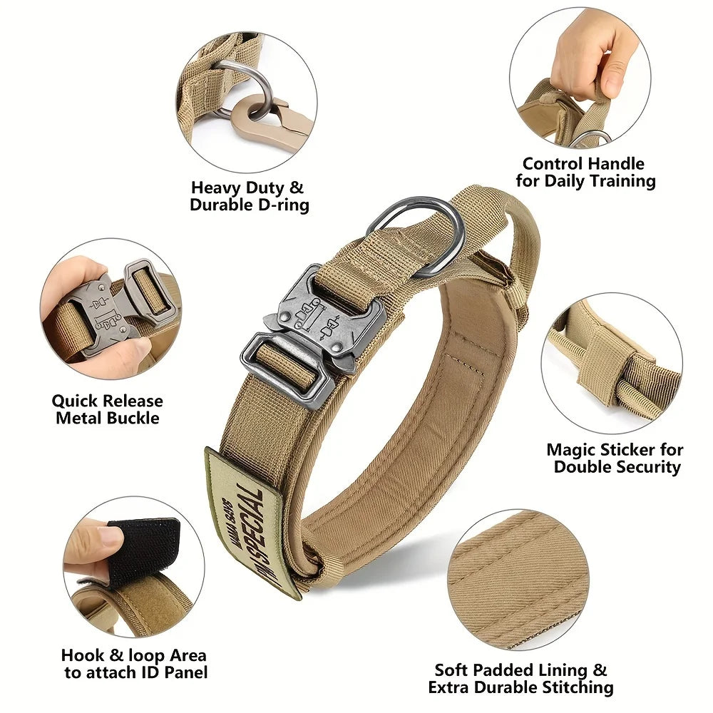 Haleva™ K9 Commando Pro Collar – Tactical Control for Working & Active Dogs