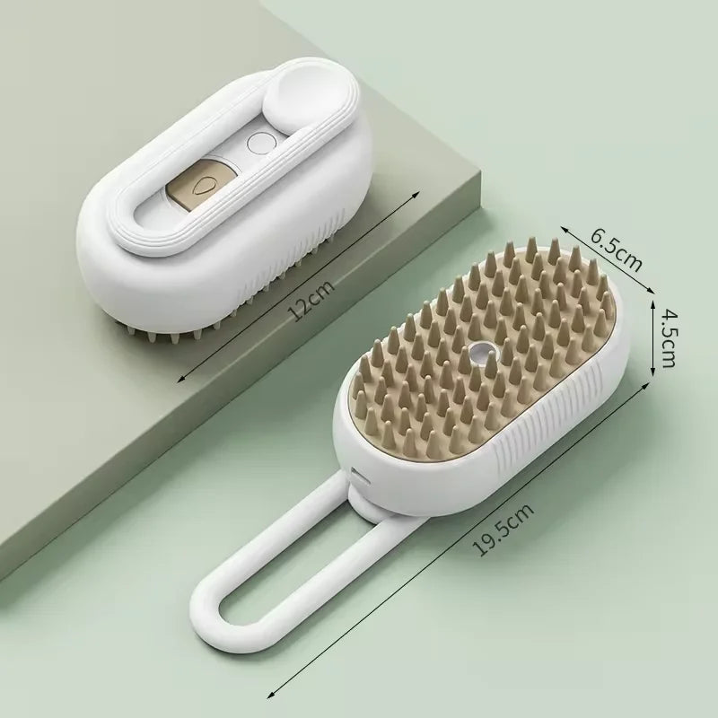 Haleva™ PurrGlow 2.0, 3-in-1 Steam Grooming Brush