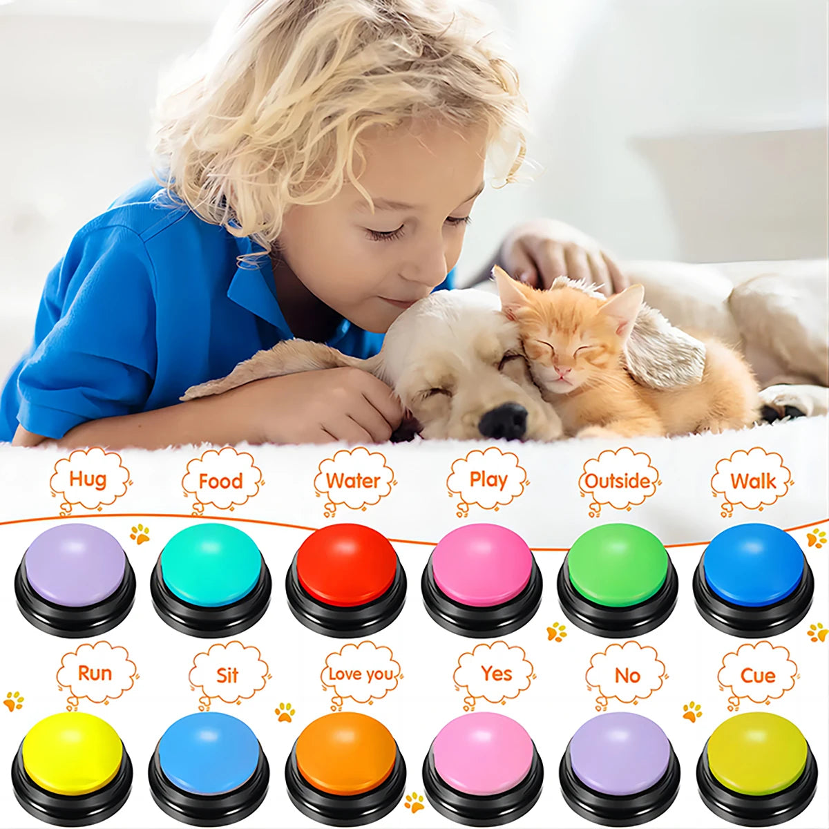 Haleva™ TalkPaws Interactive Training Buttons