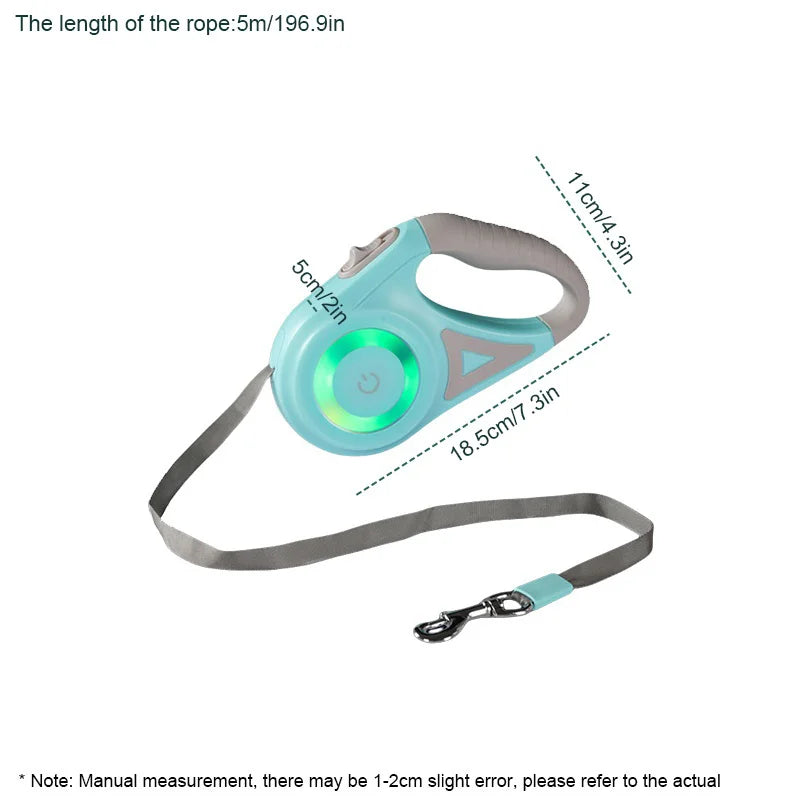 Haleva™ NightGlow Pro Retractable Leash