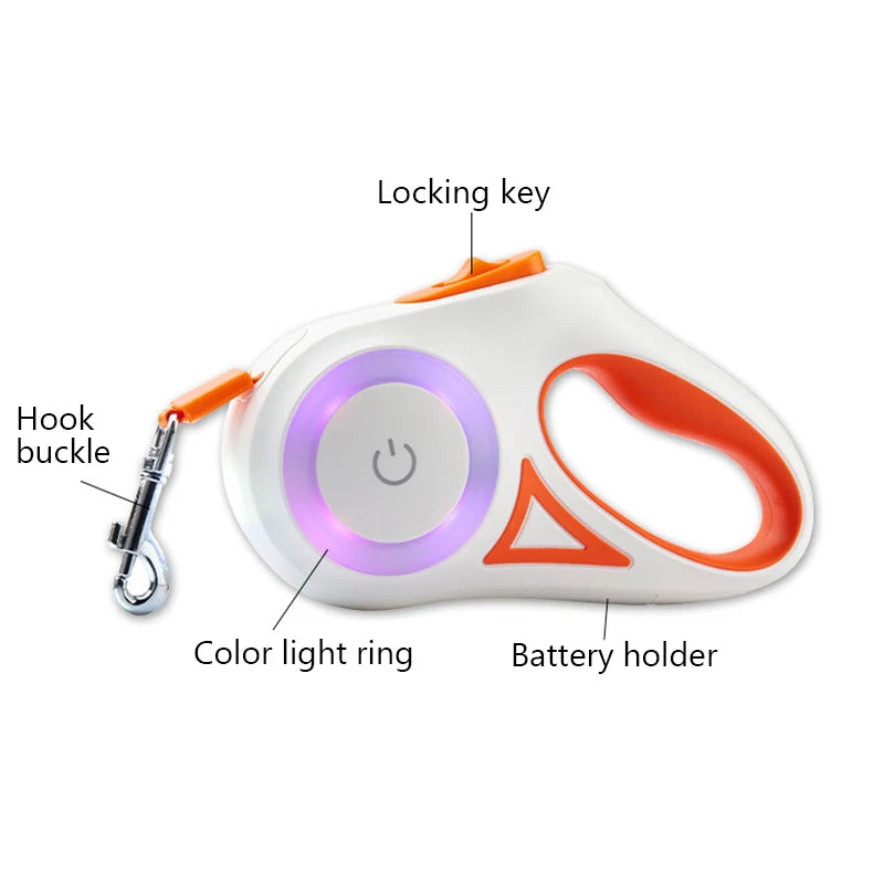 Haleva™ NightGlow Pro Retractable Leash