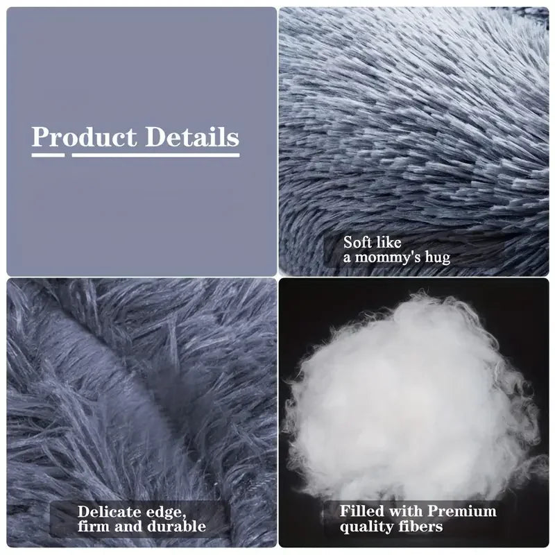 Haleva™ Plush Nest Bed – Winter-Ready Comfort for Cats & Dogs