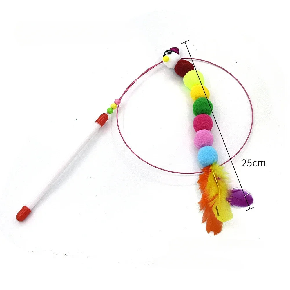 Haleva™ Hands-Free Cat Wand Toy
