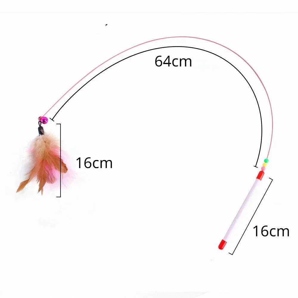 Haleva™ Hands-Free Cat Wand Toy