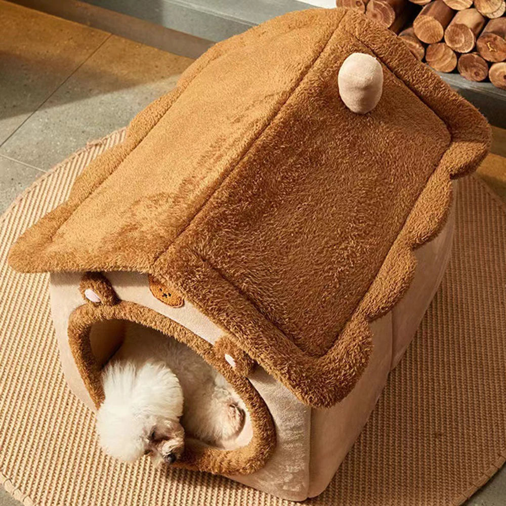 Haleva™ SnuggleHaven 4-Season Pet Bed
