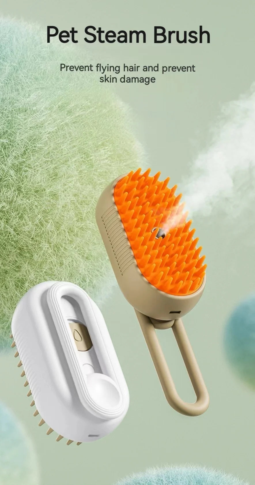 Haleva ProGroom™ 3-in-1 Electric Brush "Vet-Approved Deshedding & Massage for Cats & Dogs"