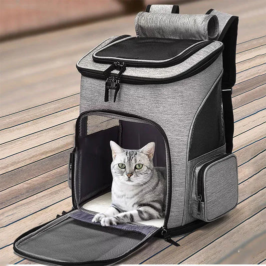 Haleva™ Breathable Pet Cat Carrier Backpack – Travel in Comfort & Style