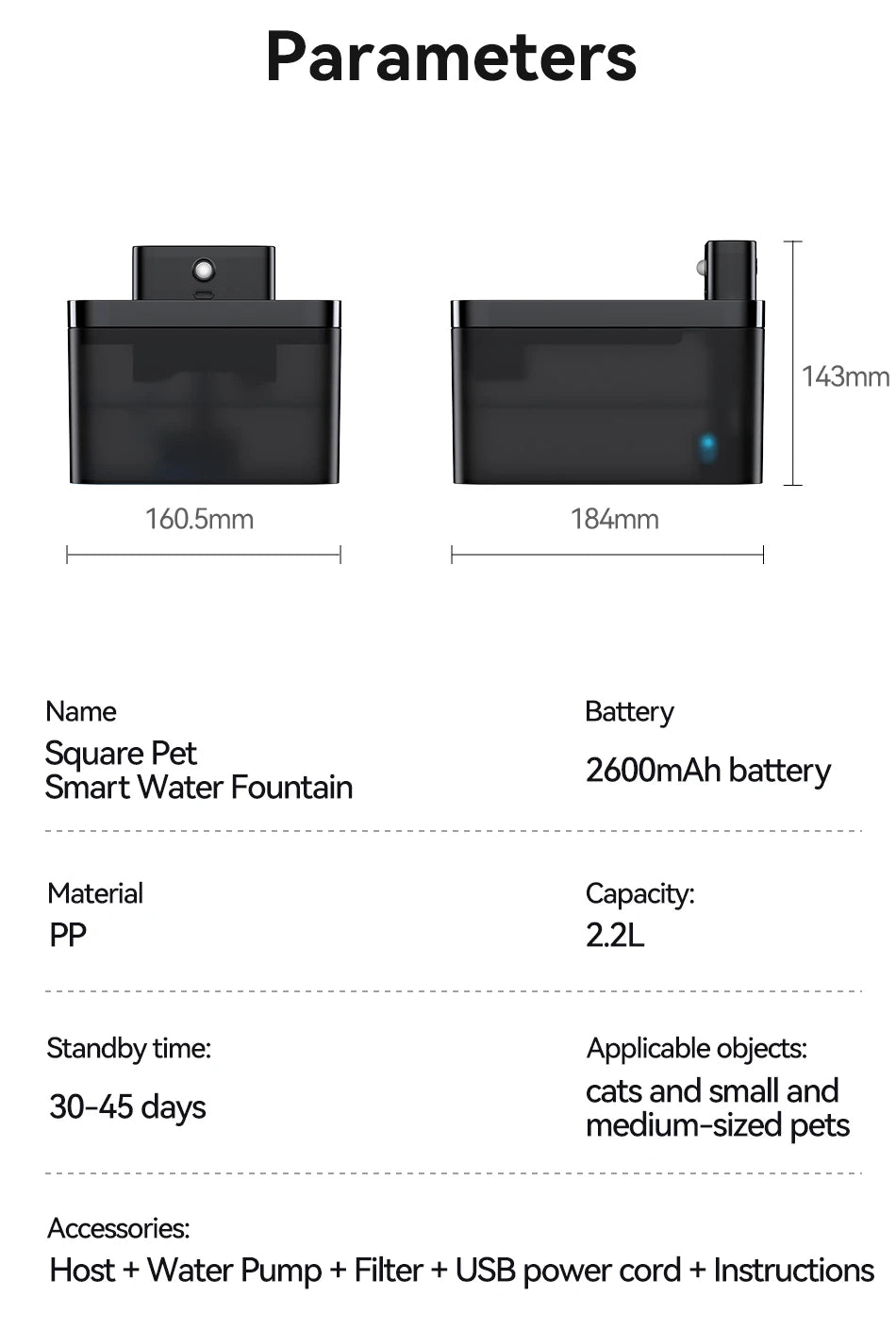 Haleva™ AquaPura Smart Fountain