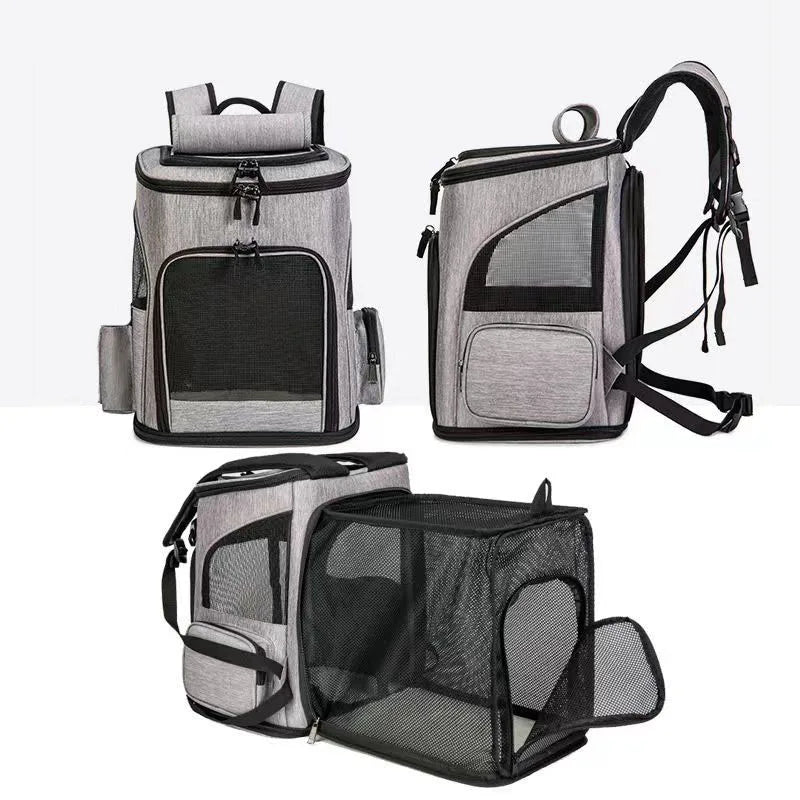 Haleva™ Breathable Pet Cat Carrier Backpack – Travel in Comfort & Style