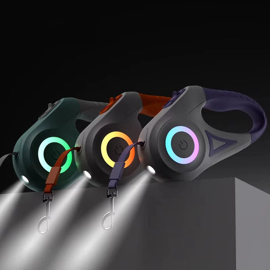 Haleva™ NightGlow Pro Retractable Leash