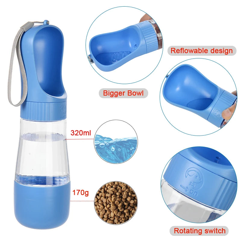 Haleva™ 2-in-1 Travel Hydration & Snack Bottle