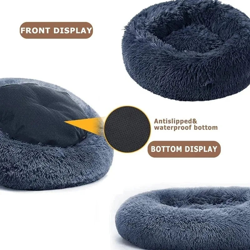 Haleva™ Plush Nest Bed – Winter-Ready Comfort for Cats & Dogs