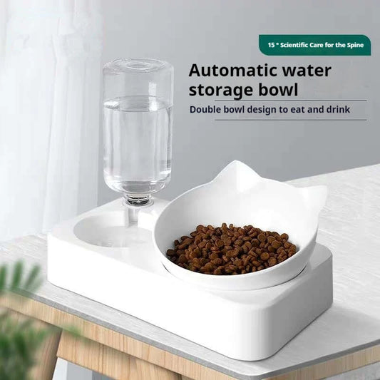 Haleva™ Elevate Duo – 15° Raised Feeder with Auto-Water System