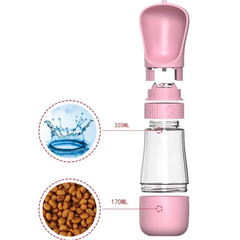 Haleva™ 2-in-1 Travel Hydration & Snack Bottle