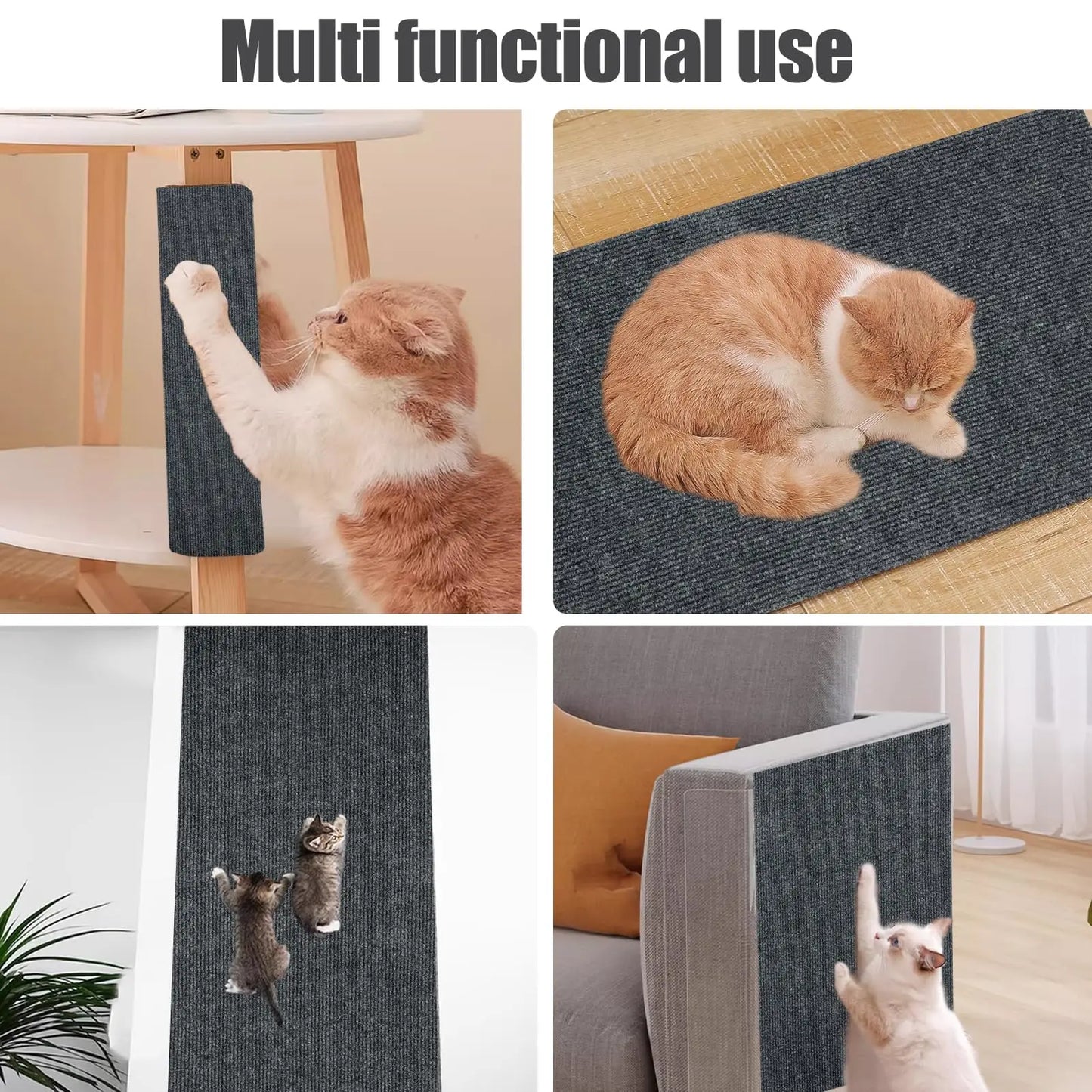 Haleva™ ClawGuard Pro – Self-Adhesive Cat Scratch Mat