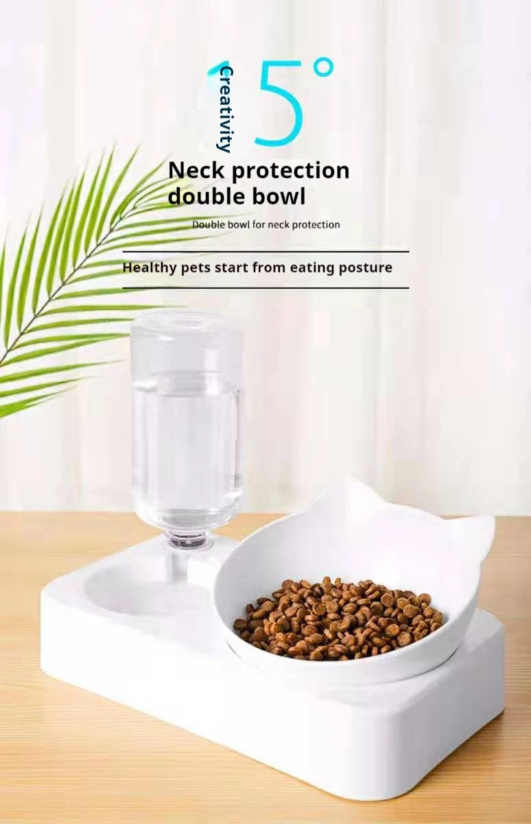 Haleva™ Elevate Duo – 15° Raised Feeder with Auto-Water System