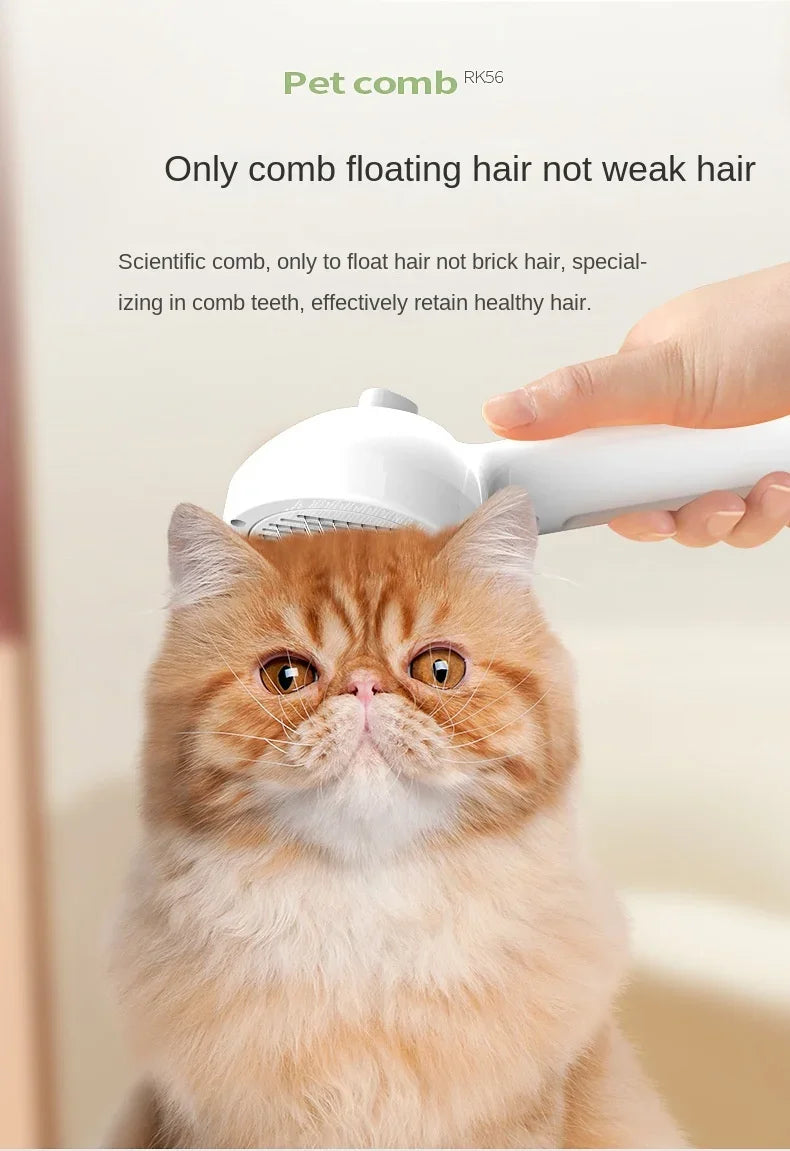 Haleva™ PurrGlow 2.0, 3-in-1 Steam Grooming Brush