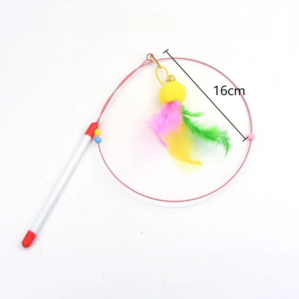 Haleva™ Hands-Free Cat Wand Toy