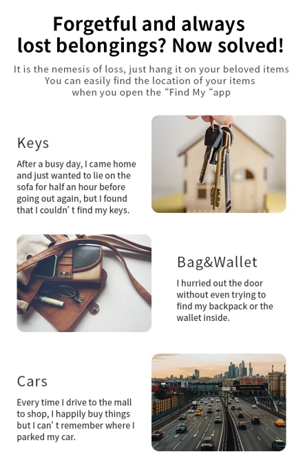 Haleva™ SmartTag Mini – Seamless Apple GPS Tracking